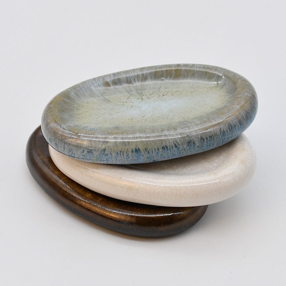 Assiette à entrée en grès marron portugais Petite coupe en grès Cristal - 11cm