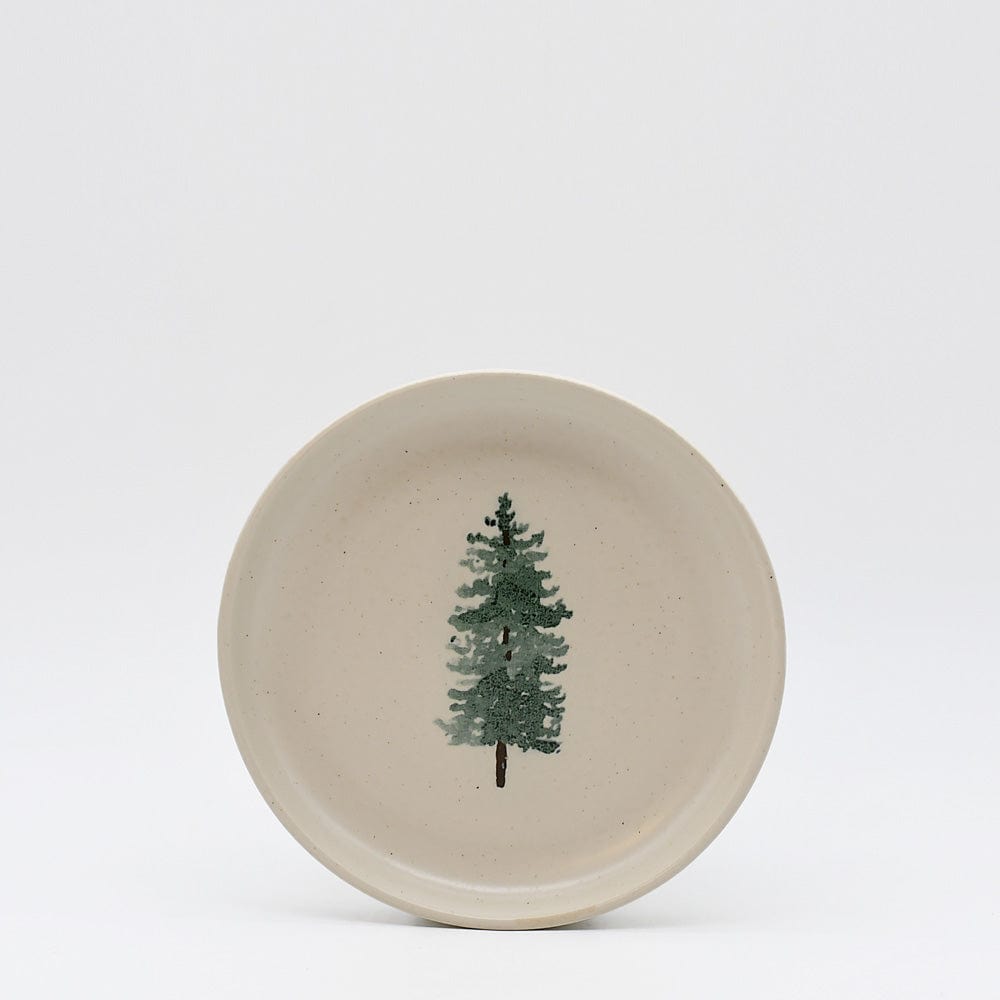 Assiette à entrée ou dessert en grès pour noël Assiettes en grés "Éléments" 16cm - Lot de 4