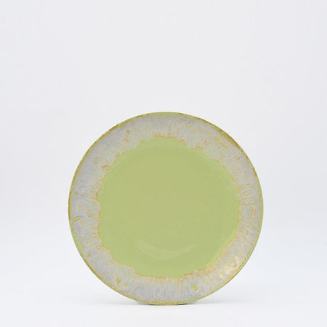 Assiette creuse jaune en grès 22cm I Vaisselle portugaise Assiette creuse en grès "Taormina" 21cm - Jaune