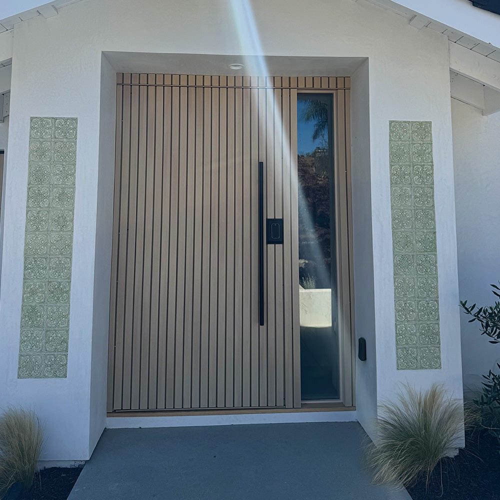 Azulejo en relief du Portugal I Bleu clair Azulejo Padrão à relief