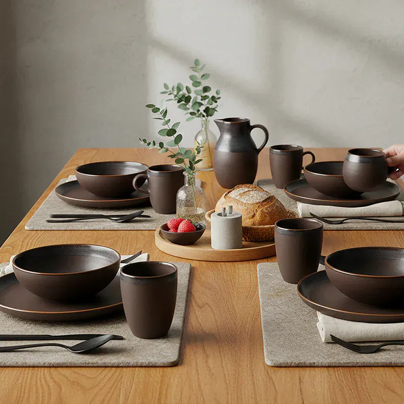 Bol en grès marron portugais Bol en grès "Café"