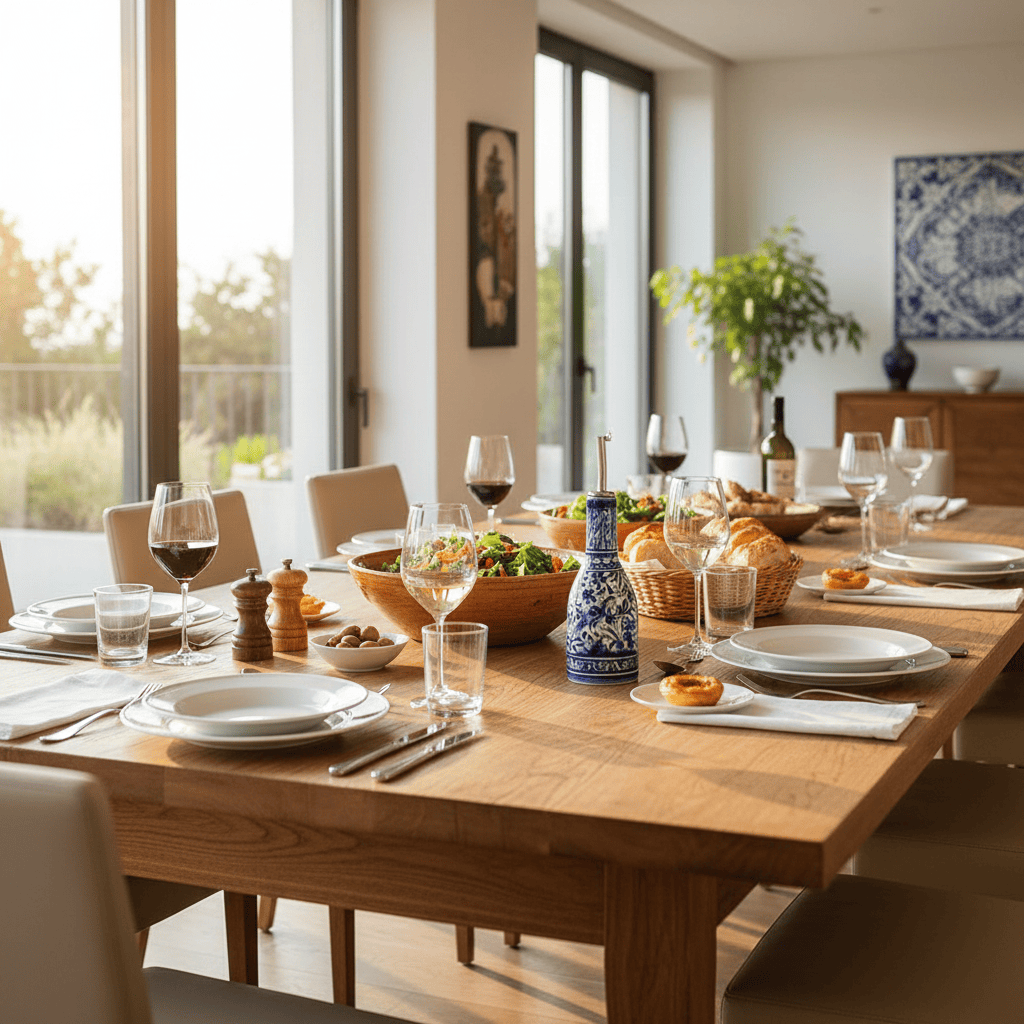 Carafe à huile bleue en céramique de Coimbra Carafe à huile en céramique de Coimbra