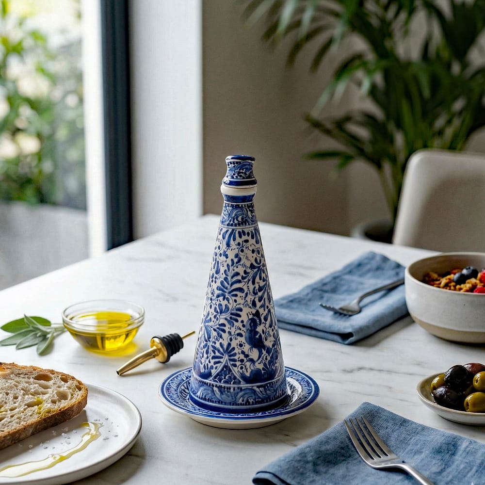 Carafe à huile en céramique de Coimbra Carafe à huile en céramique de Coimbra