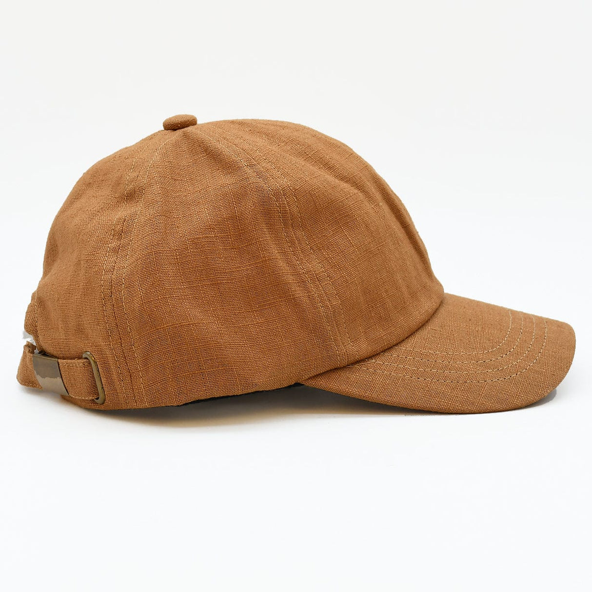 Casquette Gavroche en lin Bleu Denim Casquette en lin - Camel