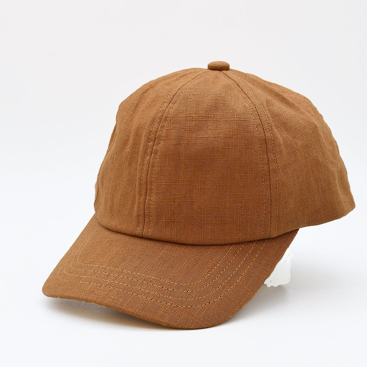 Casquette Gavroche en lin Bleu Denim Casquette en lin - Camel