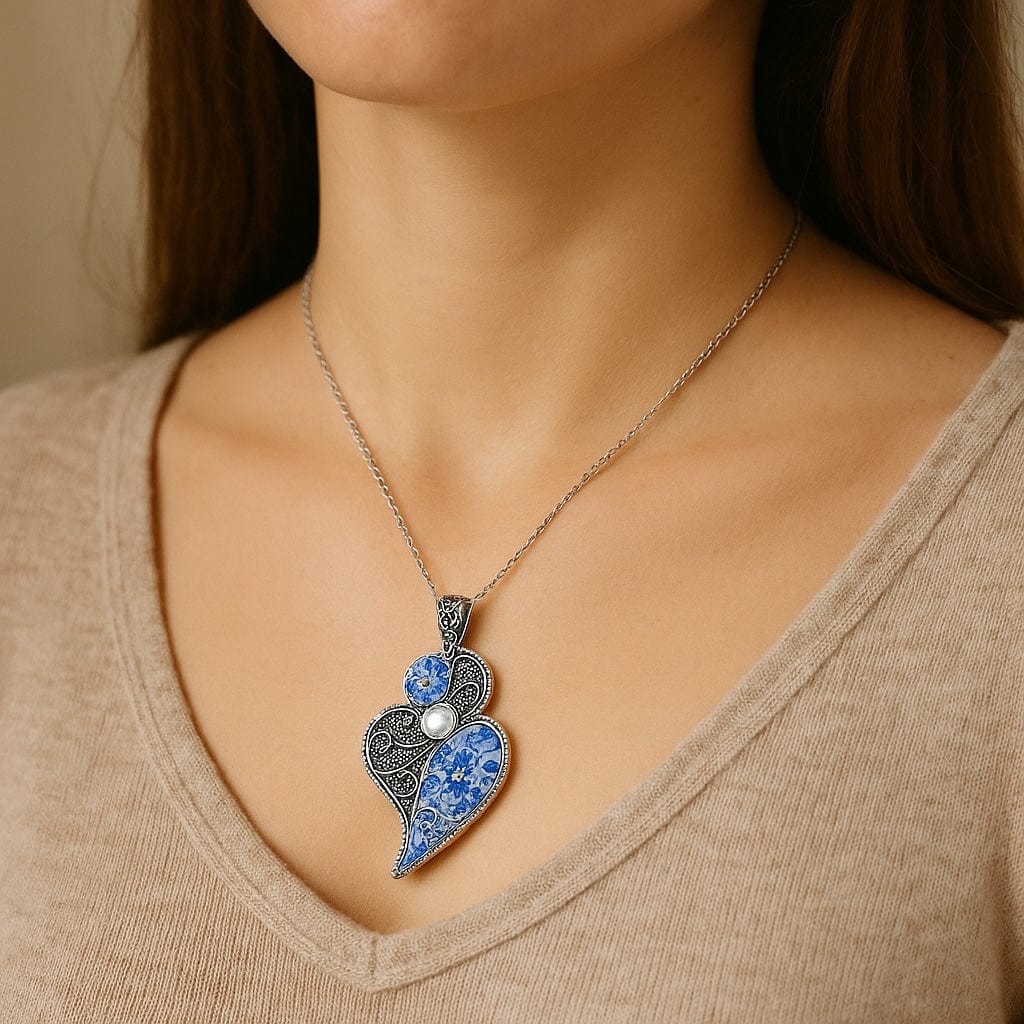 Collier portugais Coeur de Viana I Bijoux fantaisie portugais Collier "Coração de Viana"