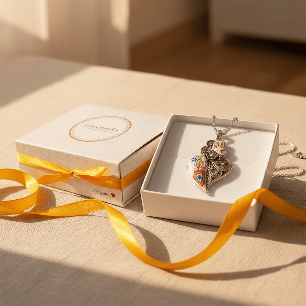 Collier portugais motifs namorados I Bijoux fantaisie portugais Collier "Namorados"