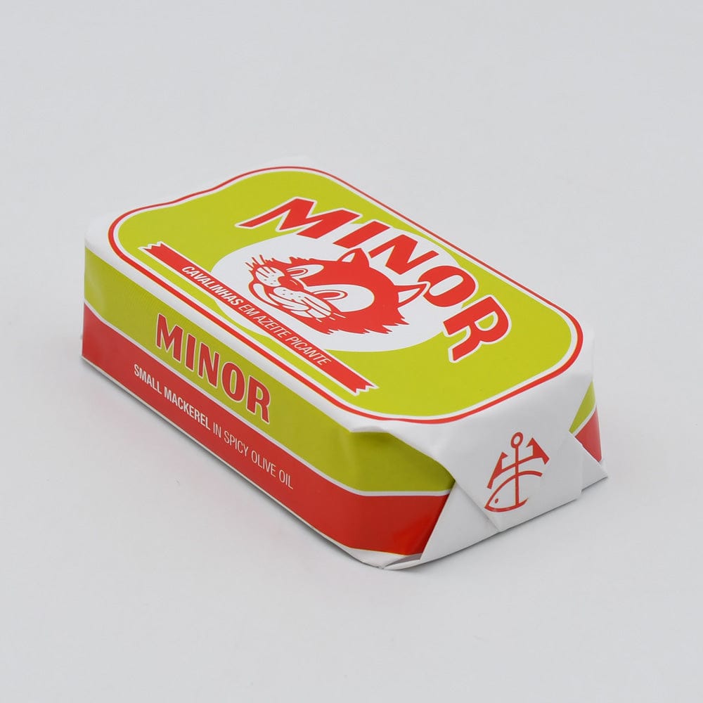 Conserve de petits maquereaux à l'huile d'olive piquante Minor Minor I Conserve de petits maquereaux à l'huile d'olive piquante