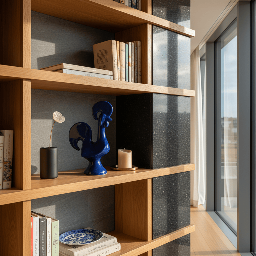 Coq portugais bleu en céramique Coq portugais en céramique - Bleu