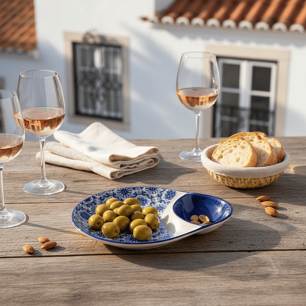 Coupe à olives en céramique motifs Azulejos Coupe à olives en céramique "Padrão" - Bleu