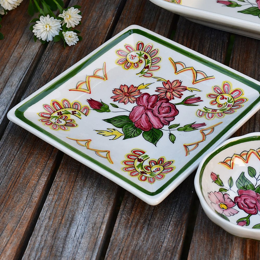 Coupe en céramique peinte à la main au nord du Portugal Coupe en céramique "Viana"