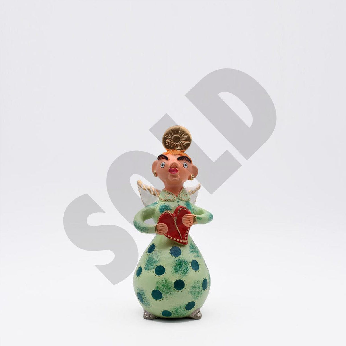 Figurine d'ange portugaise en terre cuite Anjo 25cm - Prazeres Côta