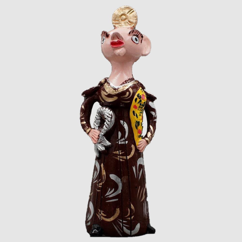 Figurine de Saint Pierre en terre cuite par Julia cota São Pedro 35cm - Jùlia côta