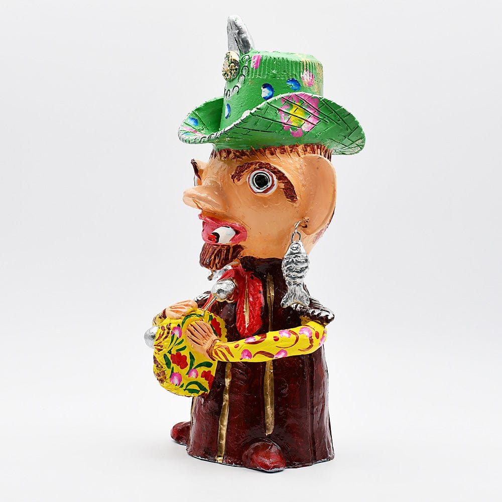 Figurine Saint François terre cuite I Julia Cota I Artiste portugaise O homem do tambor 40cm - Jùlia Côta