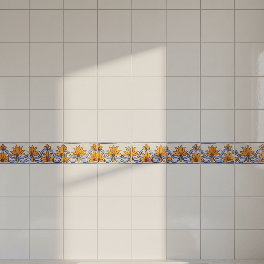 Frise pour panneaux d'azulejos Frise Azulejo 15x7.5cm