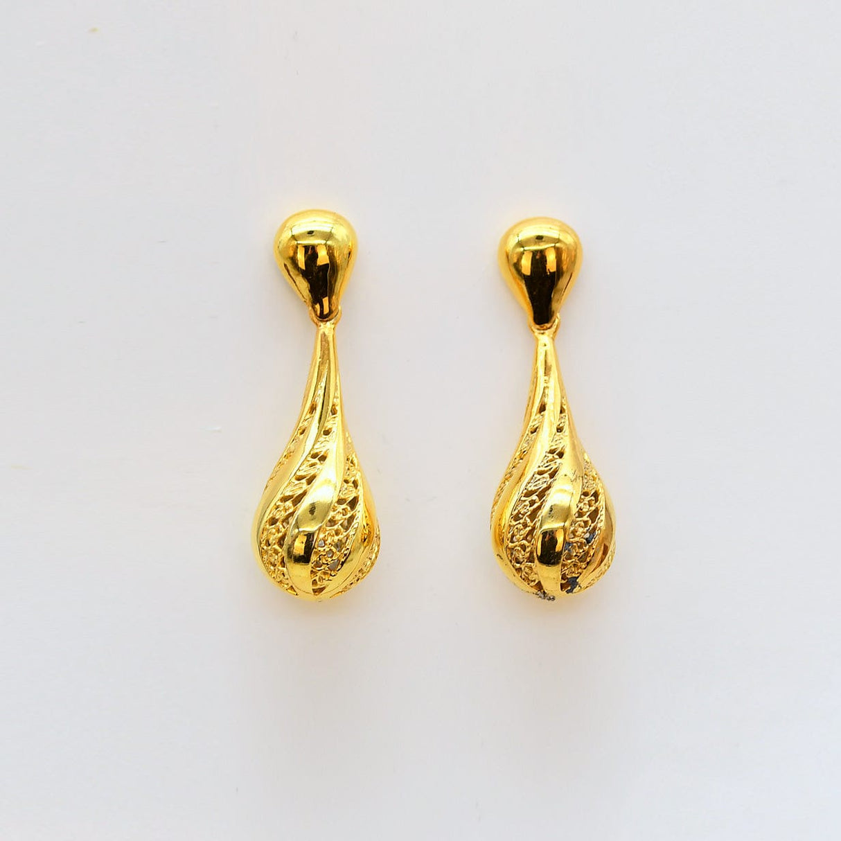 Gota de Luz – Boucles d’oreilles en argent doré | Portugal Gota de Luz I Boucles d'oreilles en argent doré