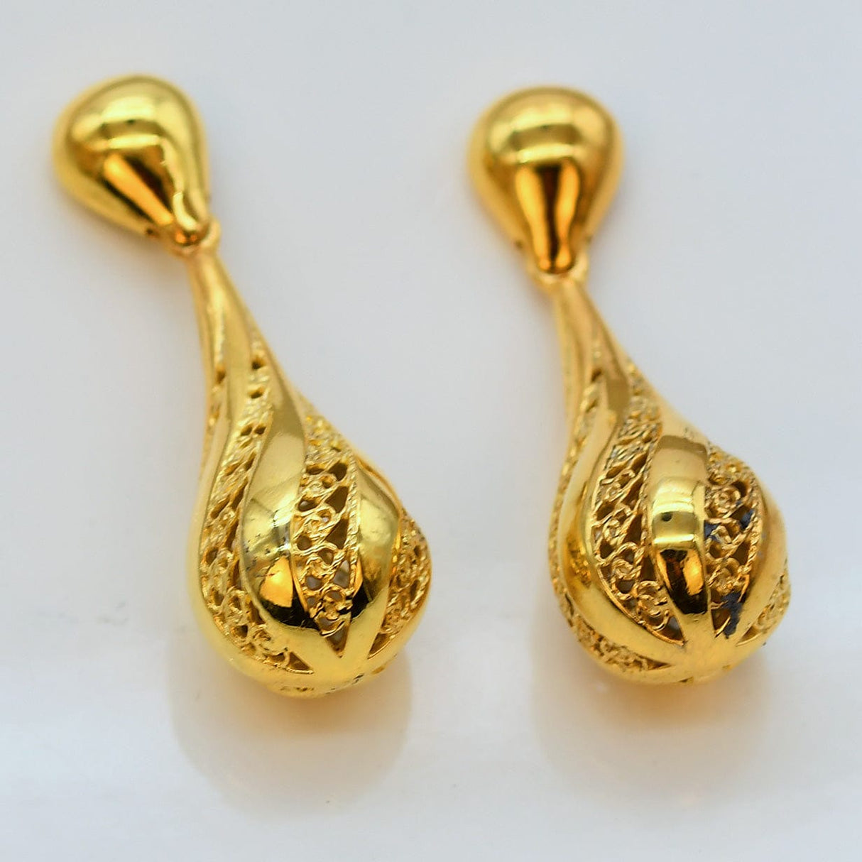 Gota de Luz – Boucles d’oreilles en argent doré | Portugal Gota de Luz I Boucles d'oreilles en argent doré