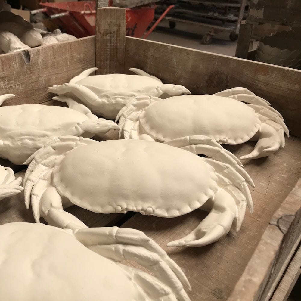 Grand Crabe en céramique rouge I Décoration murale portugaise Crabe en céramique - Rouge