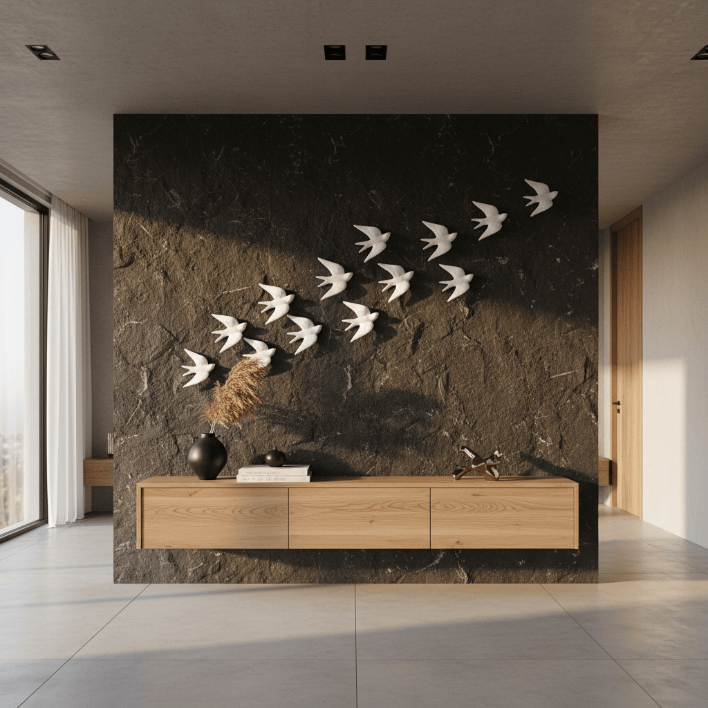 Hirondelle en céramique blanche du Portugal Hirondelle en céramique - Blanche