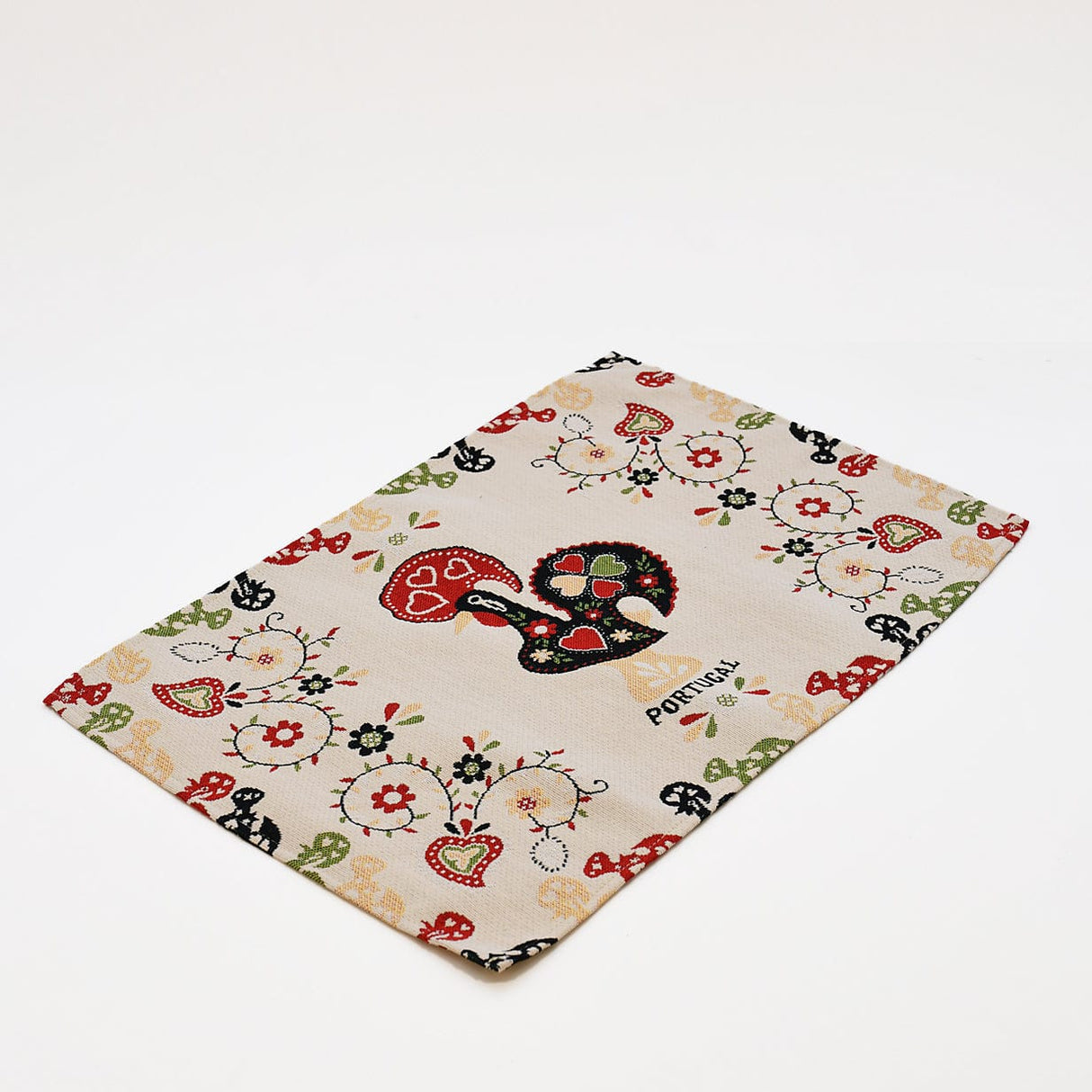 Lot de 2 Set de table Coq portugais en tissu Set de table "Galo"- Lot de 2