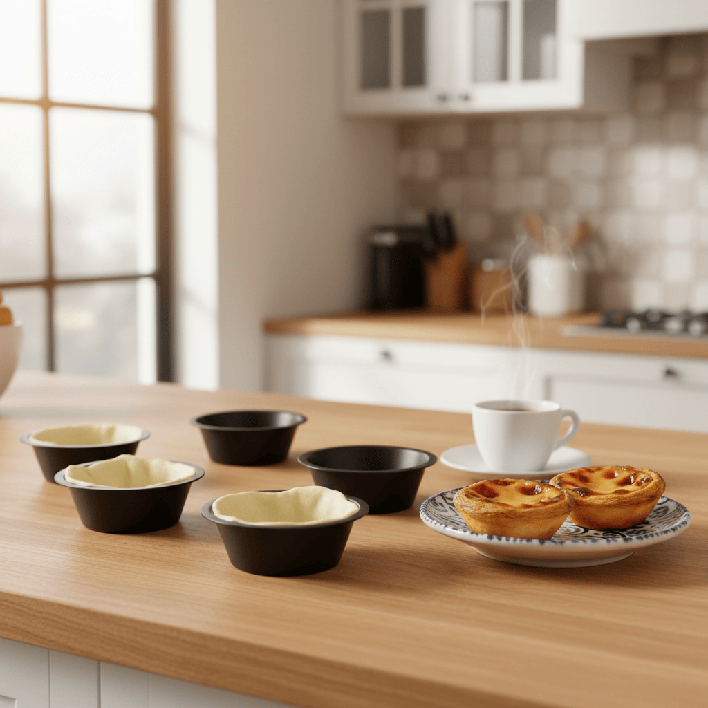 Moules à Pasteis de Nata anti-adhésif 8 pièces Moules à Pasteis de Nata anti-adhésif - 8 pièces