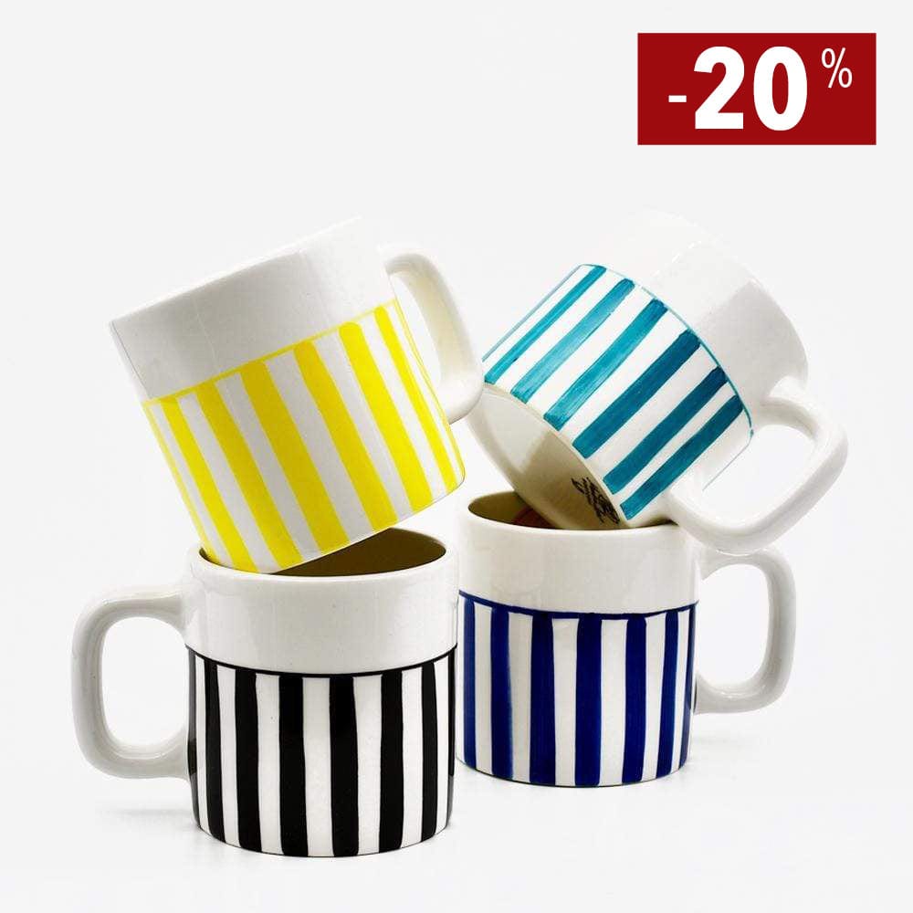 Mug en céramique portugaise I Vente en ligne Mug "Costa Nova Mar"