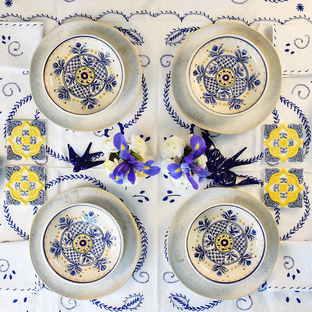 Petite assiette en céramique traditionnelle de Portugal Assiette en céramique "Tradicional" - 22 cm