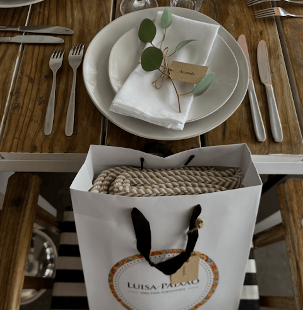 Plaid en coton beige motifs chevrons I Artisanat du Portugal en ligne Plaid en coton "Chevrons" - Beige