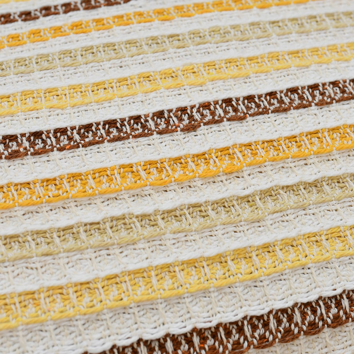 Plaid portugais couvre-lit jaune 240x200 | Style de vie portugais Plaid Couvre-lit en coton 240x200 - Jaune