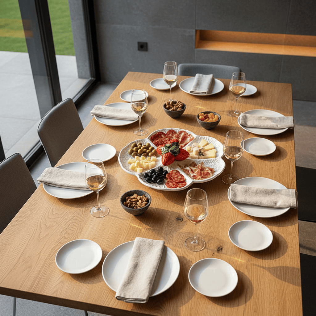 Plat à apéritif en forme de feuille de chou I Vaisselle portugaise Plat de service en céramique en forme de chou 31cm - Blanc