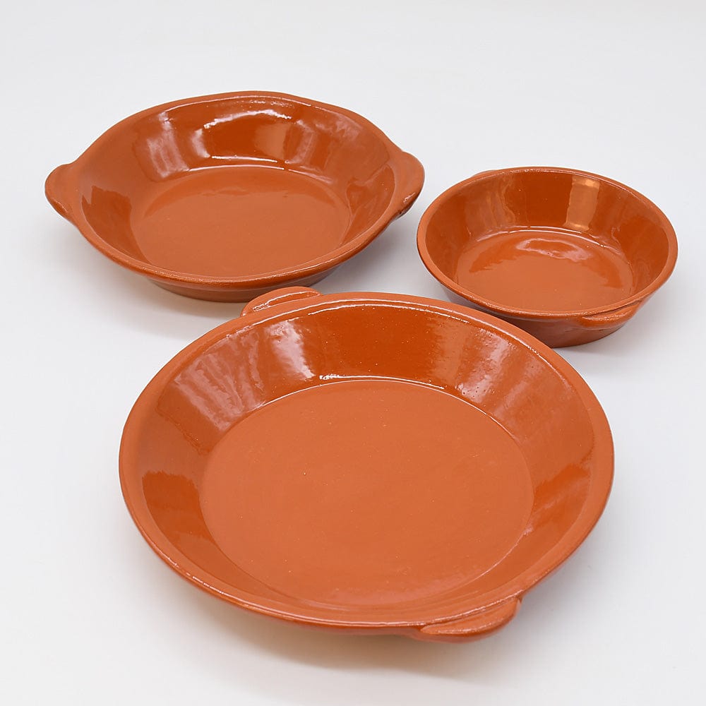 Plat à gratin en terre cuite naturelle vitrifiée Plat à gratin en terre cuite vitrifiée