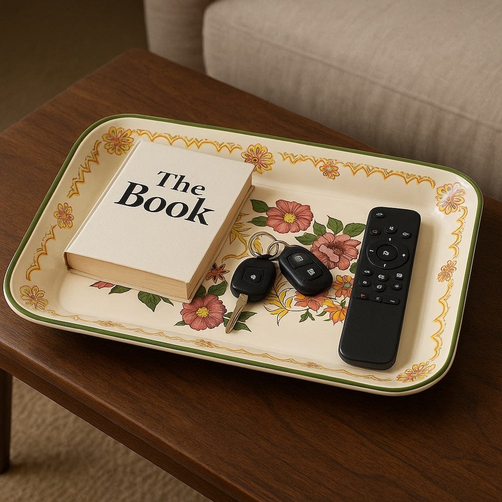 Plat de service en céramique peinte à la main au nord du Portugal Plat de service en céramique "Viana"