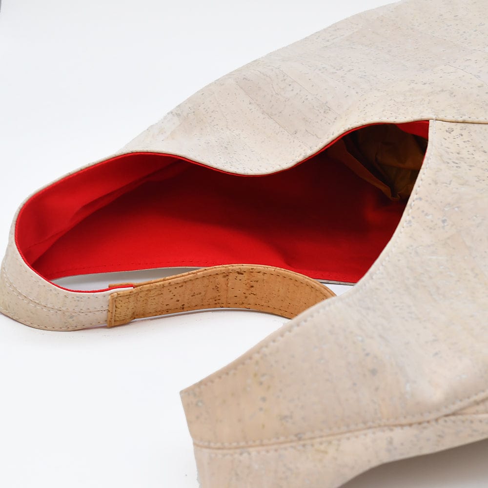 Sac épaulière portugais en liège blanc Sac épaulière en liège - Blanc