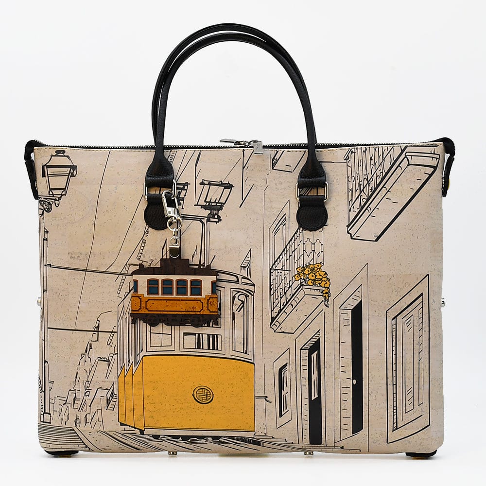 Sac panier en liège Doré et Rouge I Liège du Portugal Sac en liège