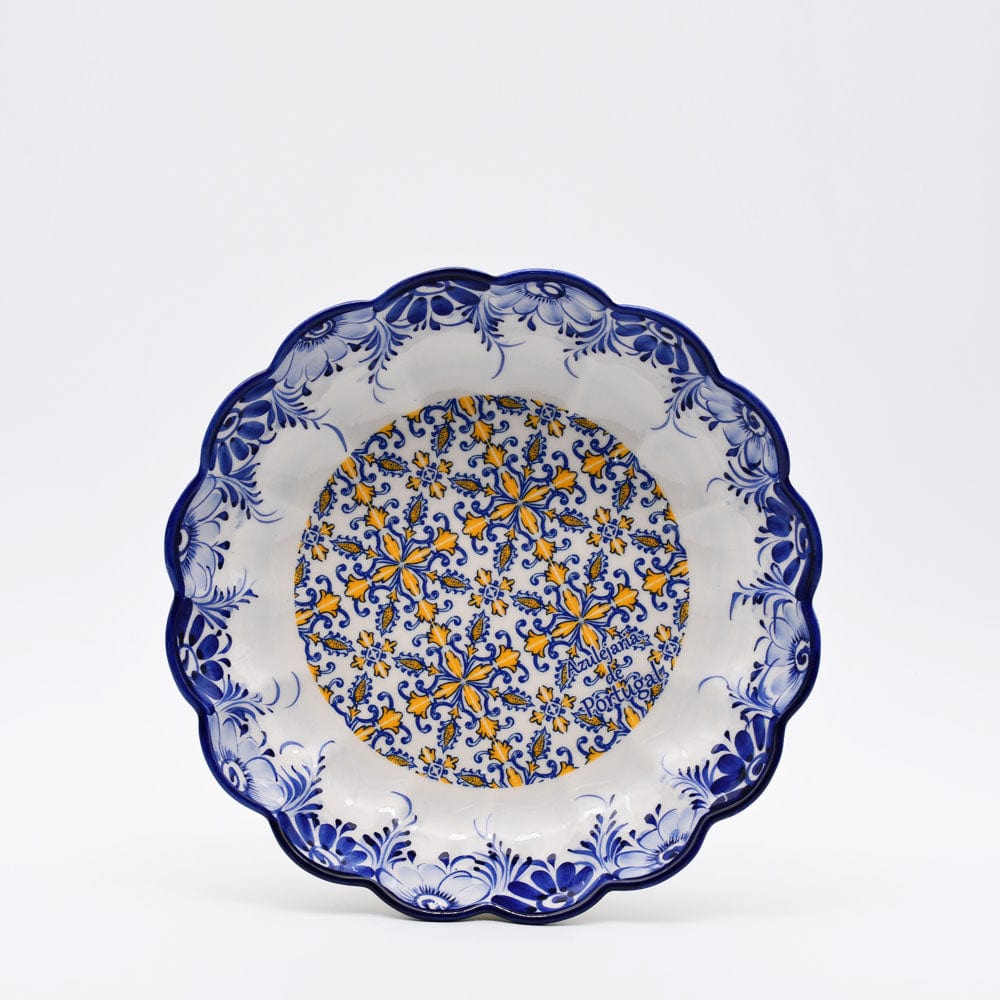 Saladier en céramique traditionnel du Portugal I Jaune 28cm Saladier en céramique "Tradicional" Jaune - 24cm