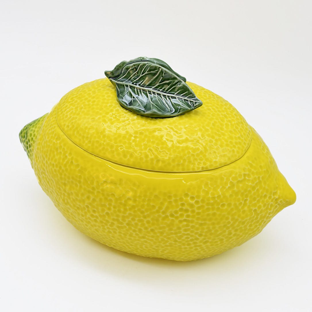 Saladier en forme de citron I Vaisselle artisanale du Portugal Terrine en céramique en forme de citron