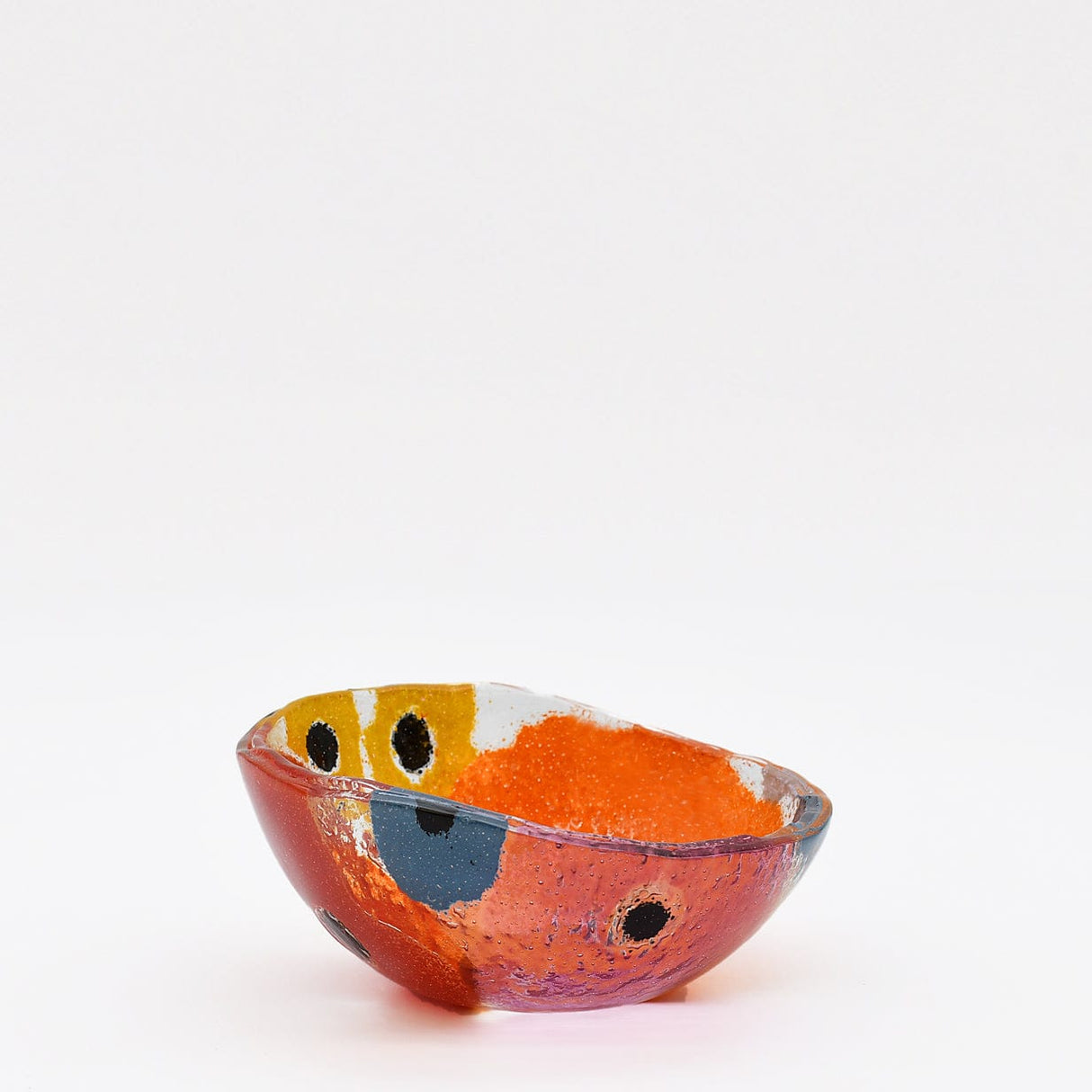 Saladier en verre bleu I Artisanat portugais Saladier en verre "Marinha Grande" 13cm