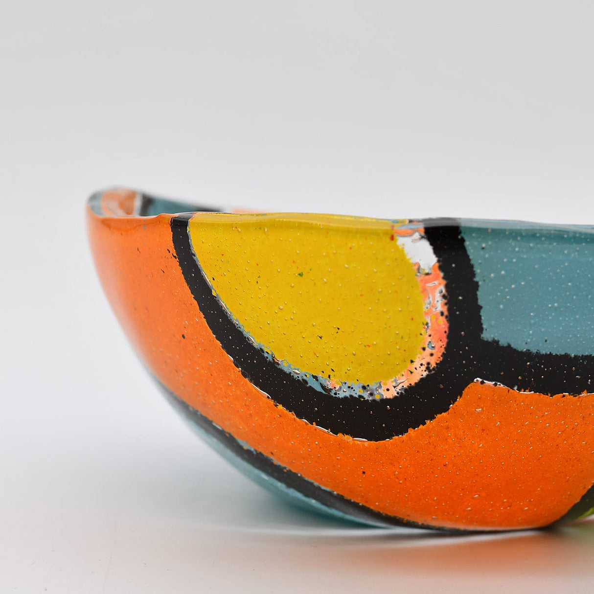 Saladier en verre bleu I Artisanat portugais Saladier en verre "Marinha Grande" - 13cm