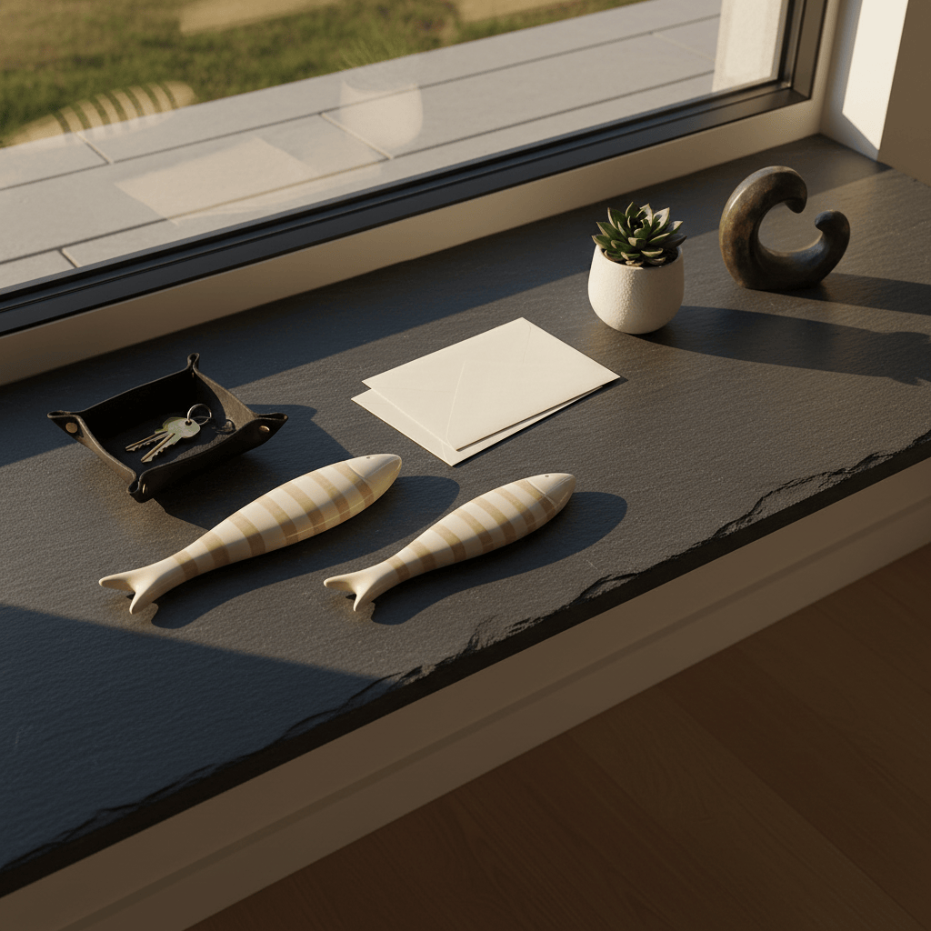 Sardine en céramique à poser moka Sardine en céramique à poser - Moka