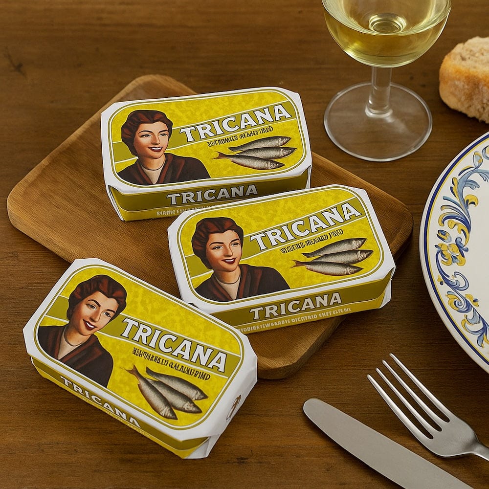Sardines à l'huile d'olive Tricana I Le meilleure conserve portugaise Tricana I Conserve de sardines à l'huile d'olive