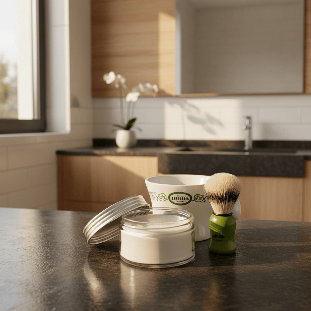 Savon à barbe barbearia de bairro I Fabriqué au Portugal Savon à barbe "Barbearia de Bairro"