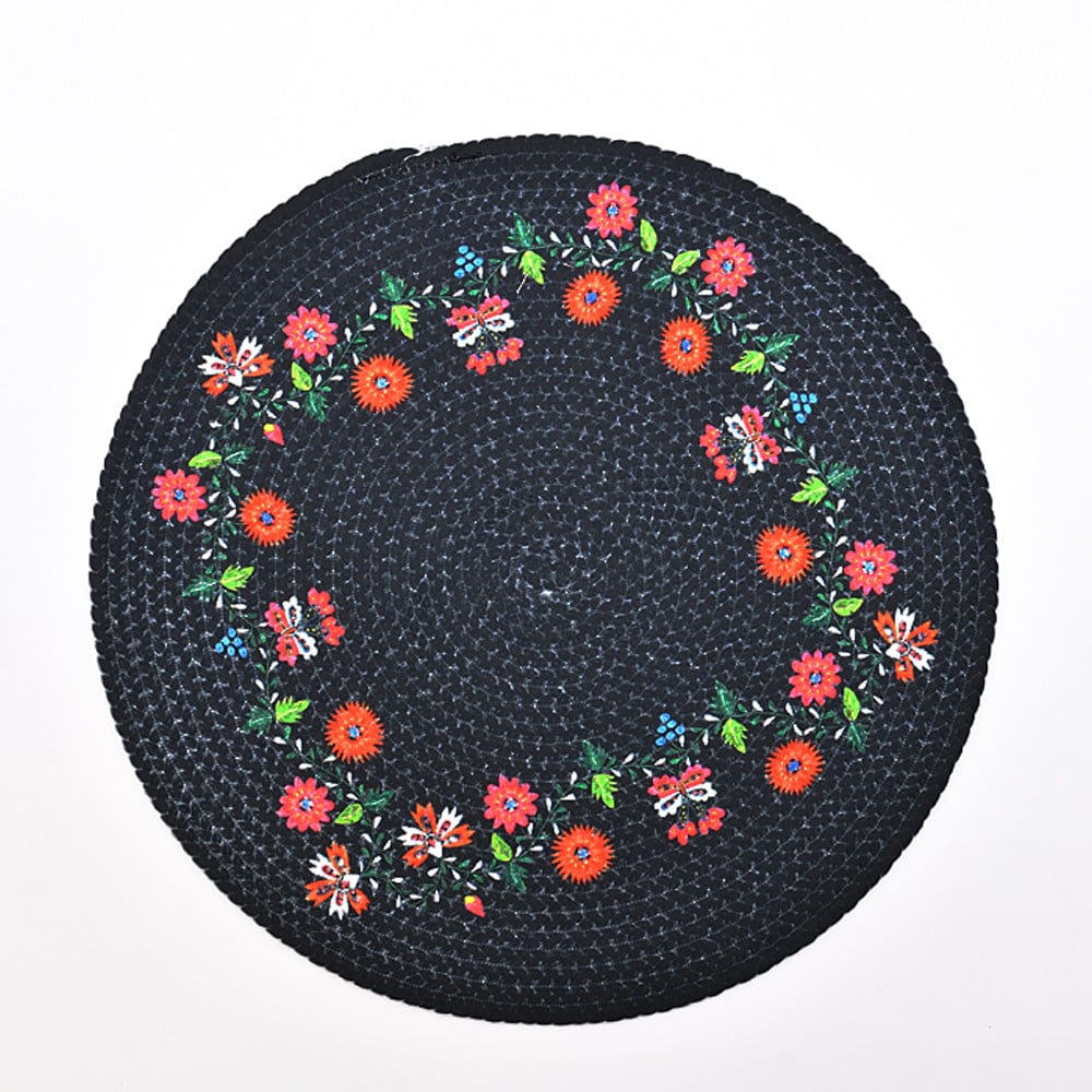 Set de table en fibres de coton I Produit artisanal portugais Set de table en fibres naturelles recyclées