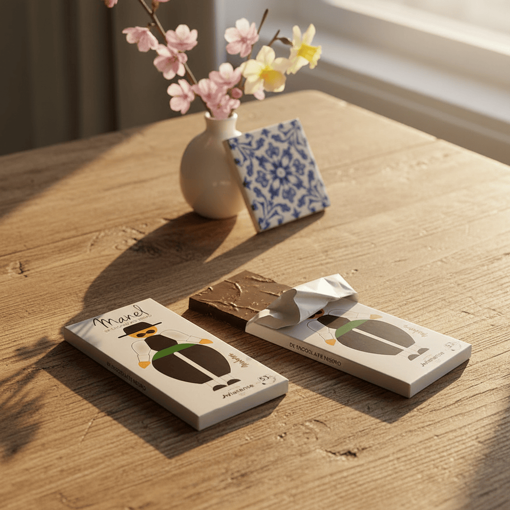 Tablette de chocolat noir portugais Tablette de chocolat noir "Manel"