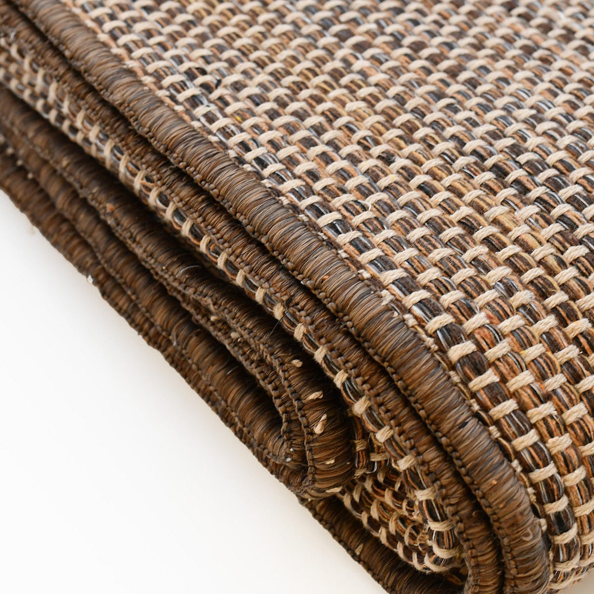 Tapis maron en fibres mélangées I Fabrication artisanale portugaise Tapis en fibres mélangées - Marron