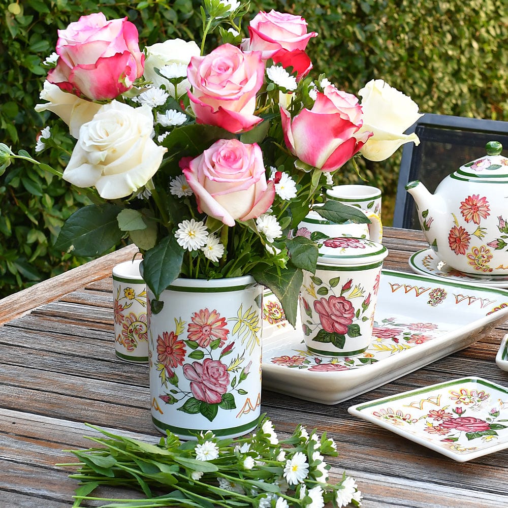 Vase en céramique peinte à la main au nord du Portugal Vase en céramique "Viana"