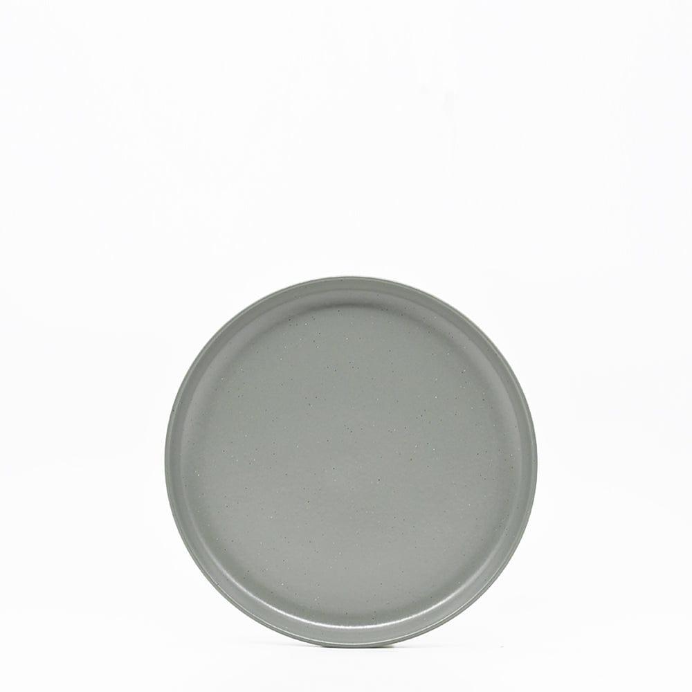 Assiette à dessert en grès gris vert I Vaisselle portugaise Assiette en grès “Pacifica" Gris/Vert - 23cm