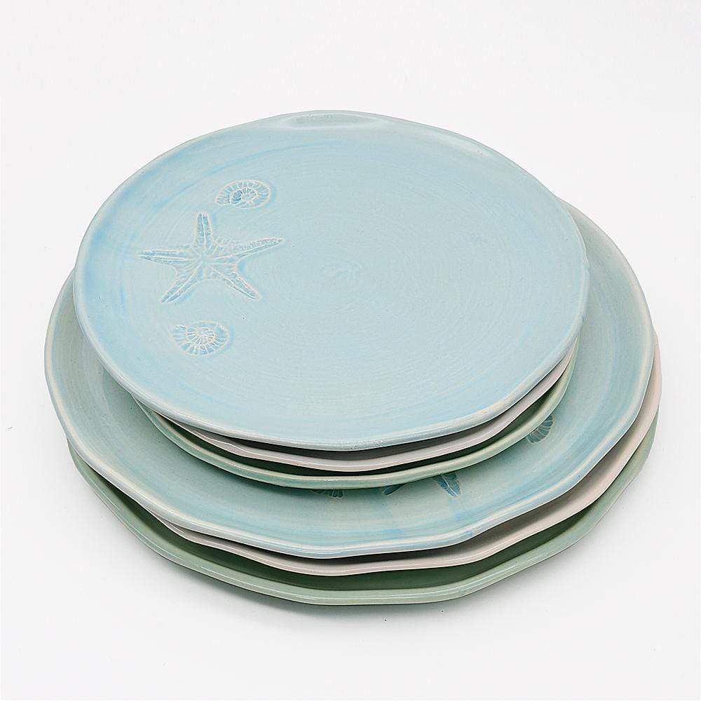 Assiette "Estrela do mar" turquoise - 27cm