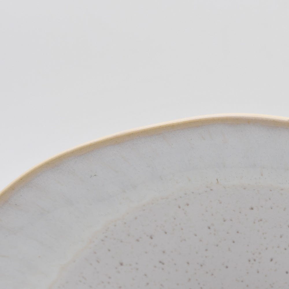 Assiette en grès blanche I Collection portugaise Madeira #DRAFT Assiette creuse en grès "Eivissa" 21 cm - Blanche