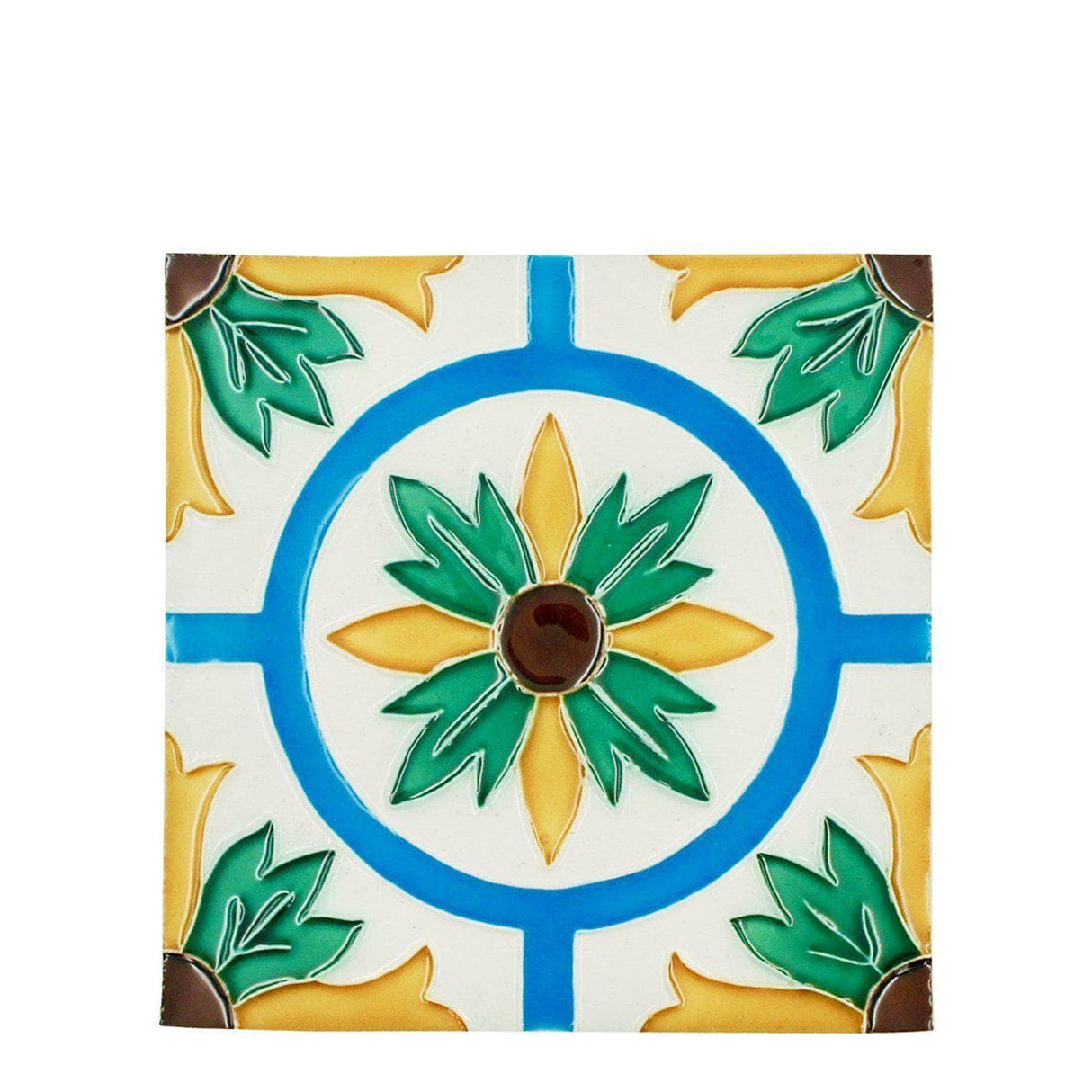 Spanish-Moorish Azulejo 14x14cm