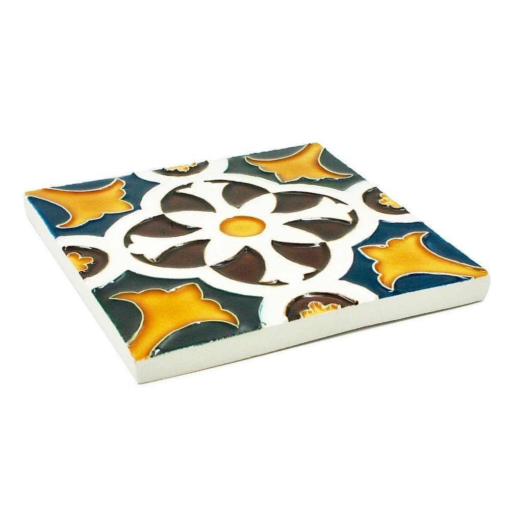 Spanish-Moorish Azulejo 14x14cm